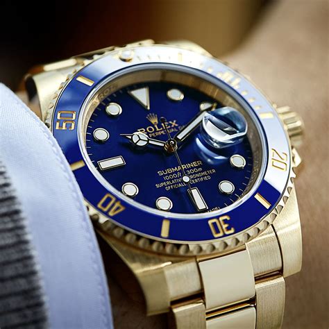 rolex submariner date 18 ct